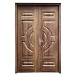 Cửa Thép Vân Gỗ 2 Cánh H11