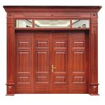 Cửa Thép Vân Gỗ 4 Cánh A42-K.H1