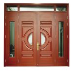 Cửa Thép Vân Gỗ 4 Cánh H2K
