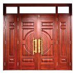 Cửa Thép Vân Gỗ 4 Cánh H5B