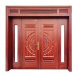 Cửa Thép Vân Gỗ 4 Cánh H7B