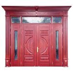 Cửa Thép Vân Gỗ 4 Cánh H3