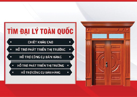 Tìm đại lý cửa thép vân gỗ