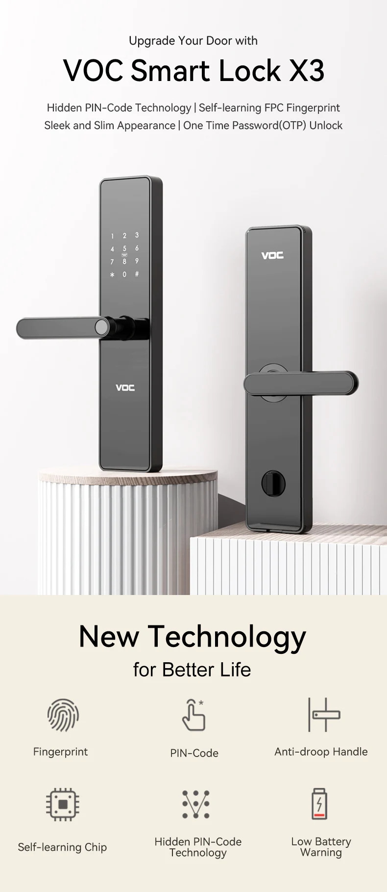 Các Thương Hiệu Khóa Điện Tử Hàng Đầu Tốt Nhất Tại Việt Nam VOC, Bosch, Philips, Kaadas