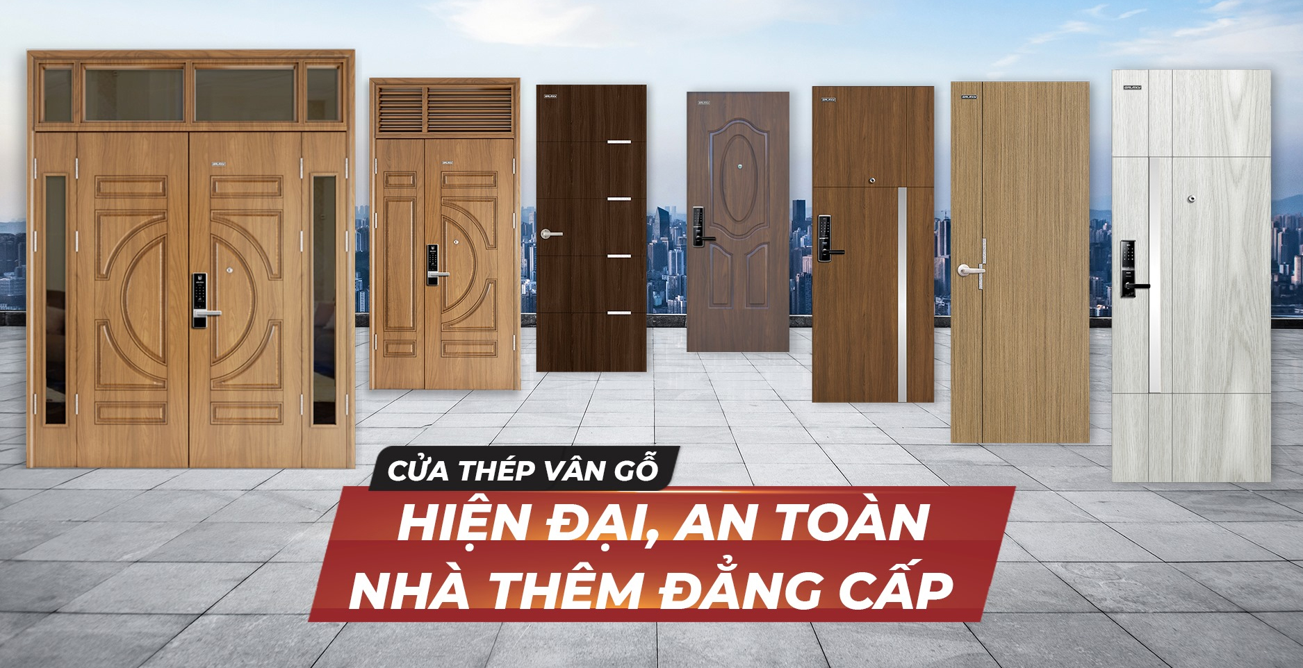 Ưu điểm cửa thép vân gỗ với cửa nhôm xingfa