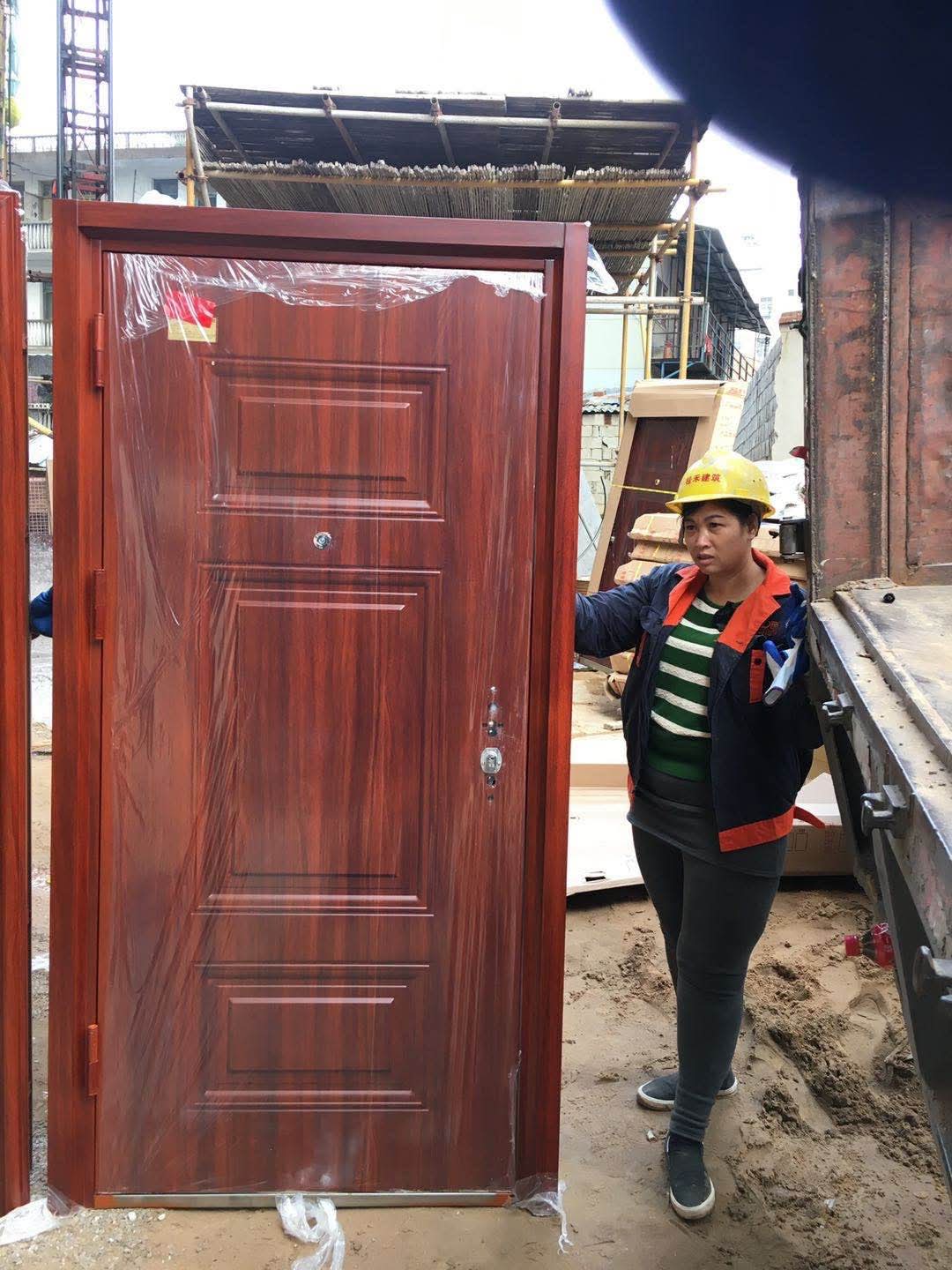 Kích thước Cửa thép vân gỗ 1 cánh Cửa thông phòng Cửa ngách