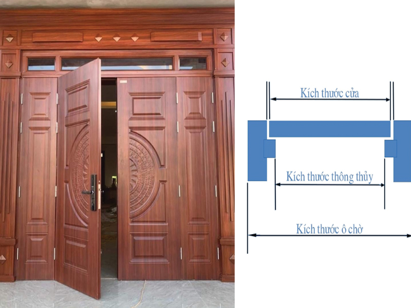 Kích thước loại 4 cánh