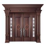 Cửa Thép Cao Cấp 4 Cánh Lệch Cho Biệt Thự Liền Kề HG005